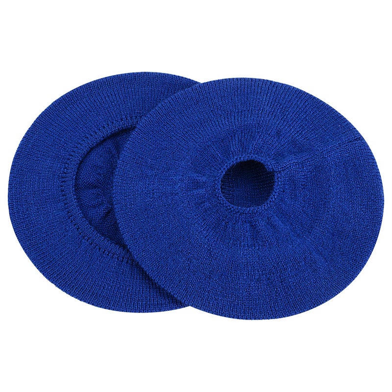 JARMOR Earpads Sweater Cover Protectors with Stretchable Knit Fabric for Beats Studio 3/2 Bose QC35 25 15 Headphones and Other Headsets with 3-4 Inch Ear Cushions [ 2 Pairs ] (Blue) - Image 5